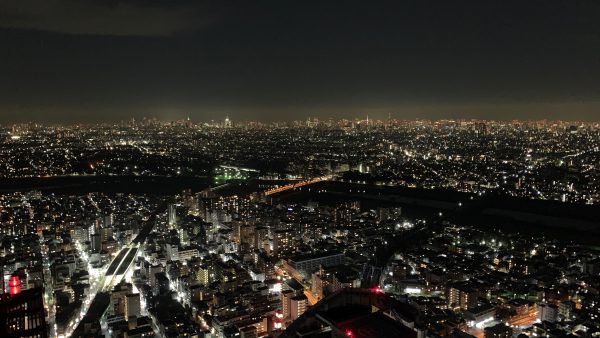 No 361  冬の屋上からの夜景